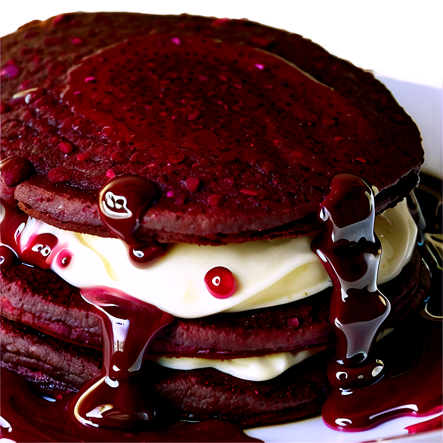 Red Velvet Pancakes Png Bnr78 PNG image