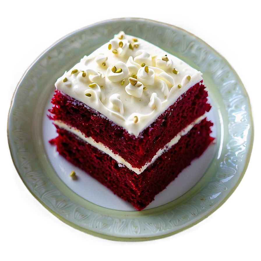 Red Velvet Sheet Cake Png 06292024 PNG image