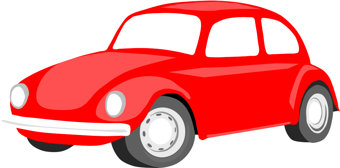 Red Vintage Volkswagen Beetle Illustration PNG image