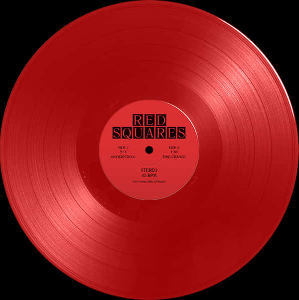 Red Vinyl Record PNG image