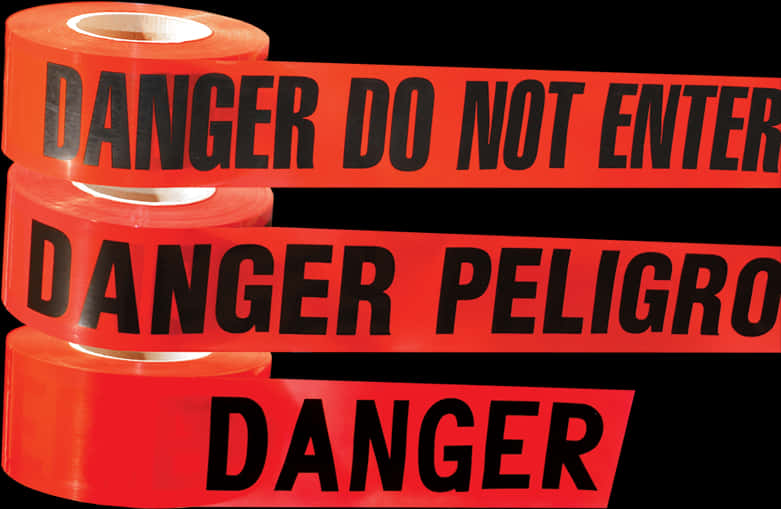Red Warning Caution Tape PNG image