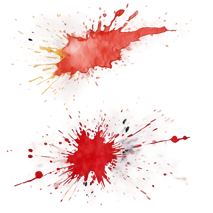 Red Watercolor Splash Png 52 PNG image