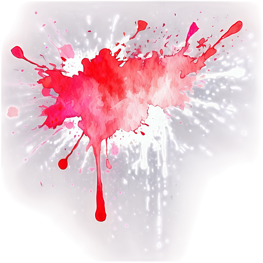 Red Watercolor Splatter Png 56 PNG image