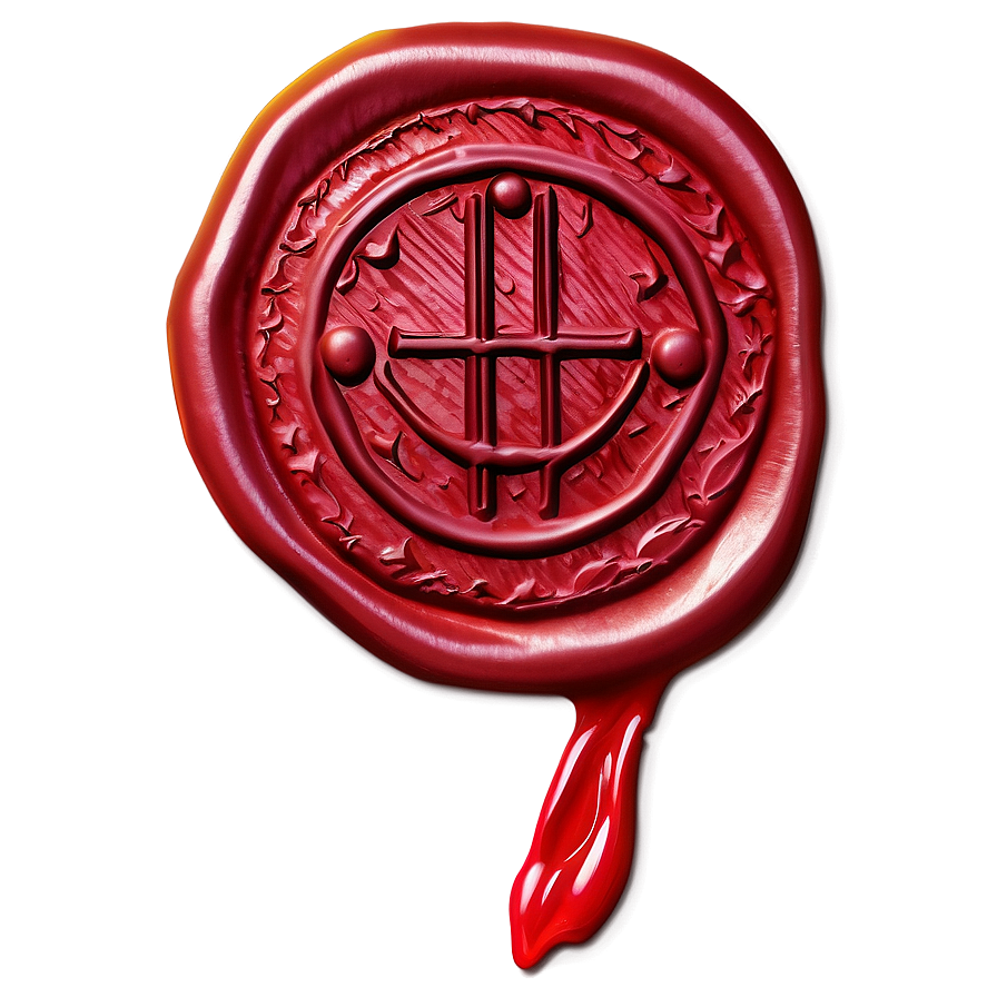 Red Wax Seal Png 06132024 PNG image