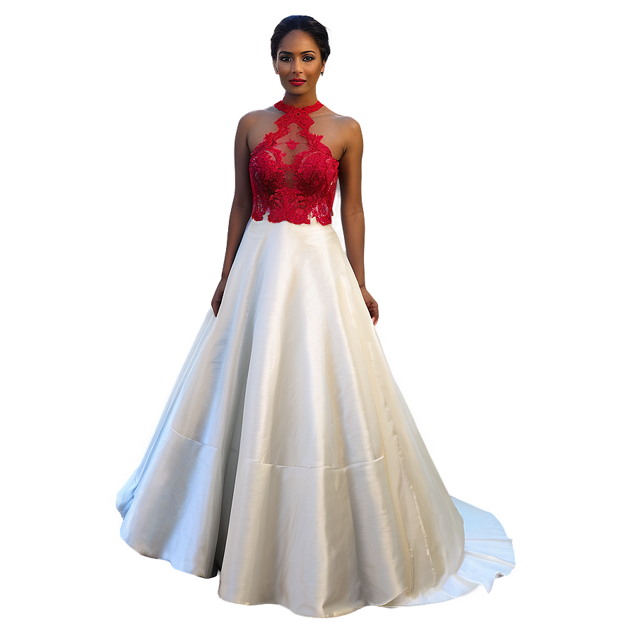 Red Wedding Dresses Png Mhl38 PNG image