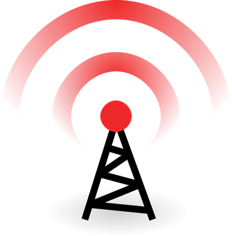 Red Wifi Signal Illustration PNG image