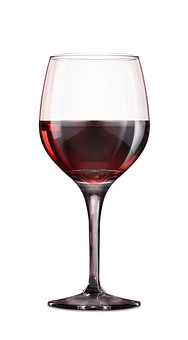 Red Wine Glass Black Background.jpg PNG image
