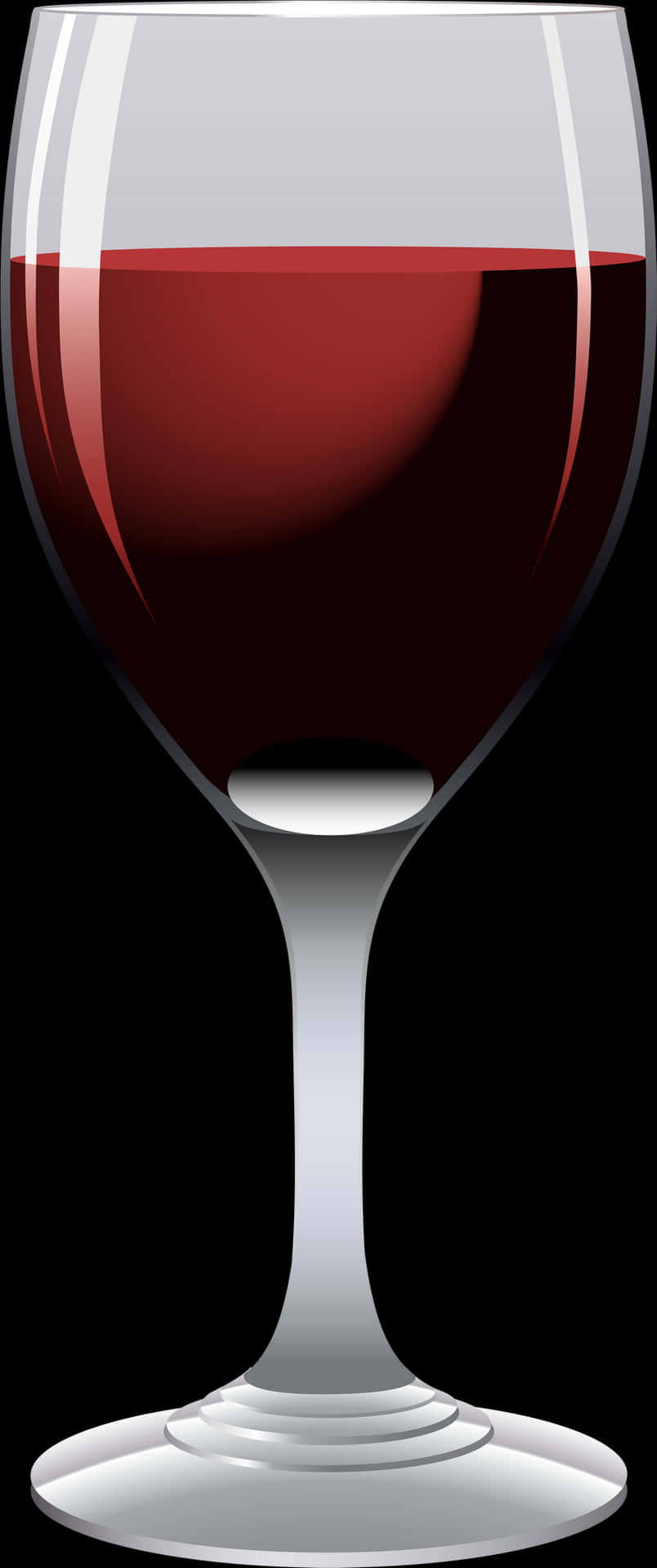 Red Wine Glass Vector Illustration PNG image