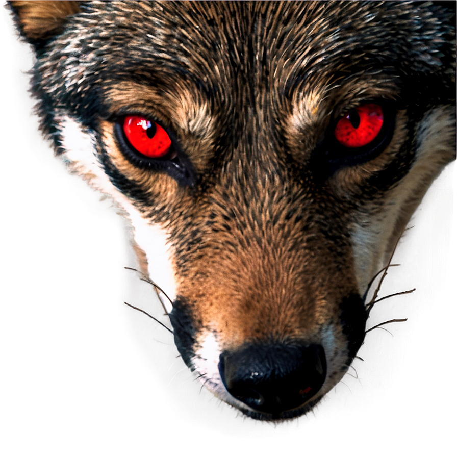 Red Wolf Eyes Png Pwo PNG image