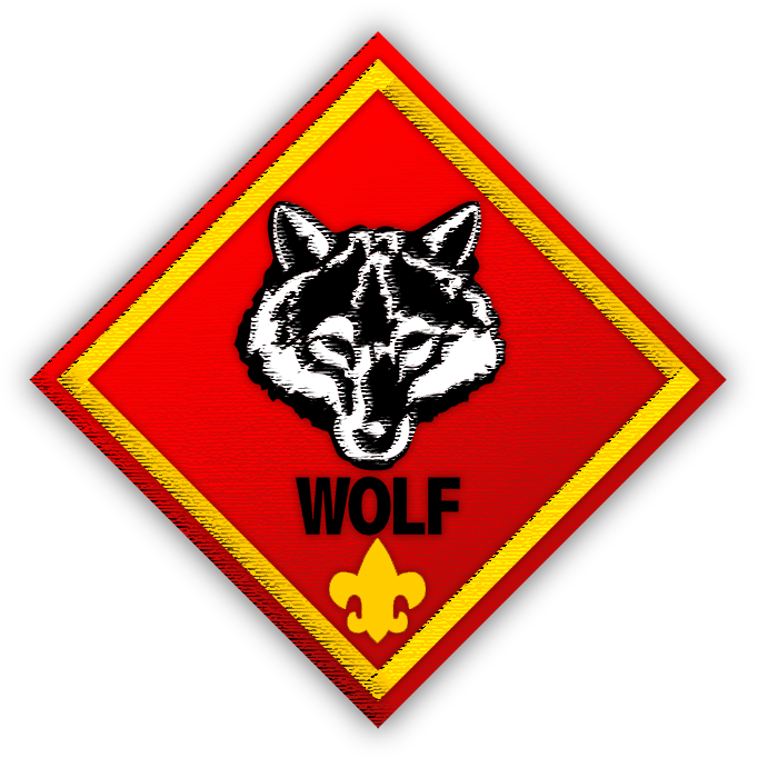Red Wolf Logo Diamond Shape PNG image