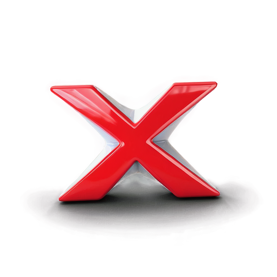 Red X For Digital Content Png 06122024 PNG image