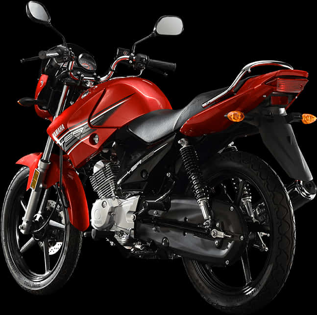 Red Yamaha Motorcycle Isolated PNG image