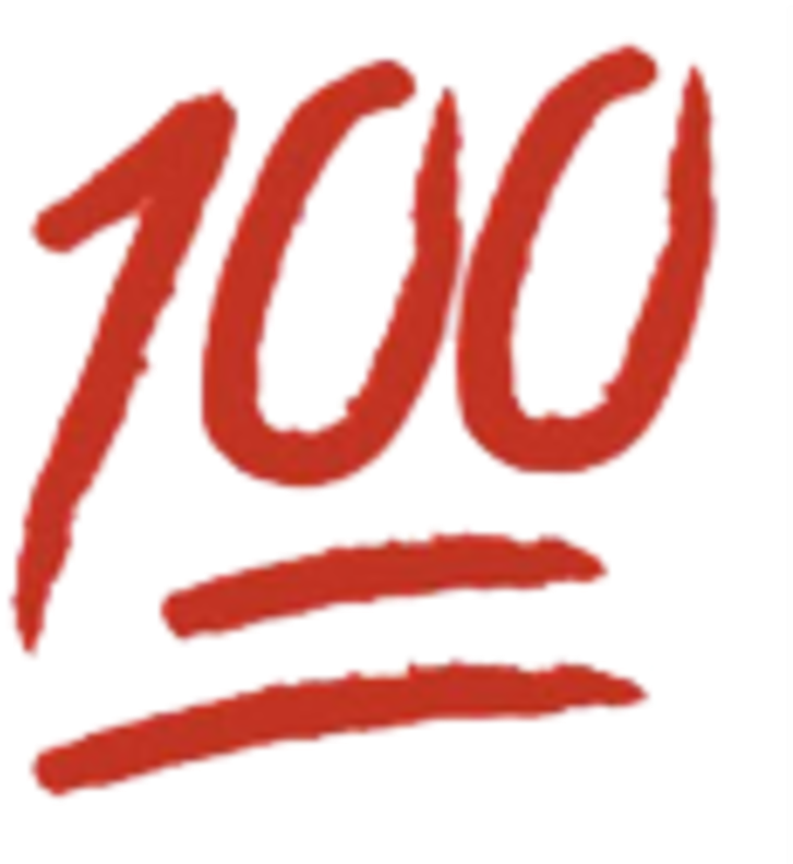 Red100 Emoji Art PNG image