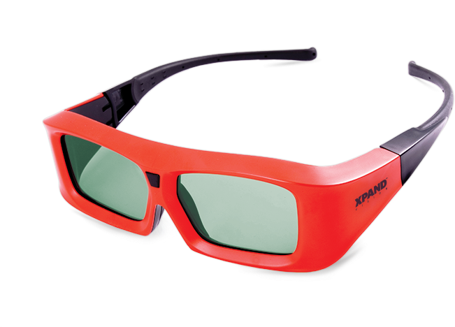 Red3 D Cinema Glasses PNG image