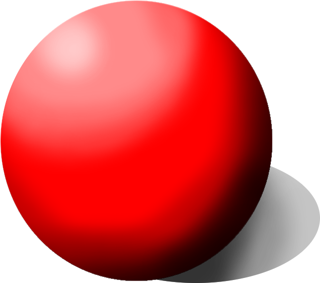 Red3 D Sphere Rendering PNG image