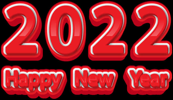 Red3 D2022 Happy New Year PNG image