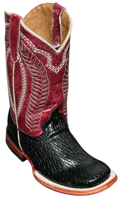 Redand Black Cowboy Boot PNG image