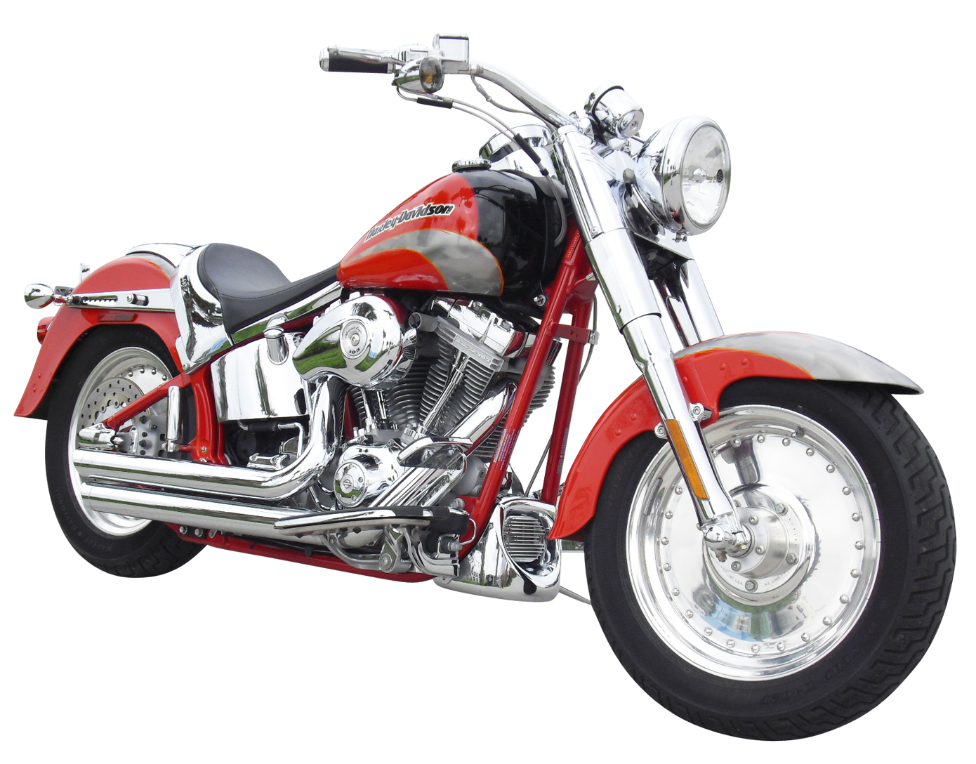 Redand Black Harley Davidson Motorcycle PNG image