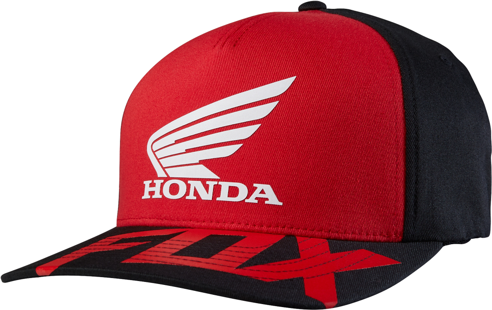 Redand Black Honda Branded Cap PNG image