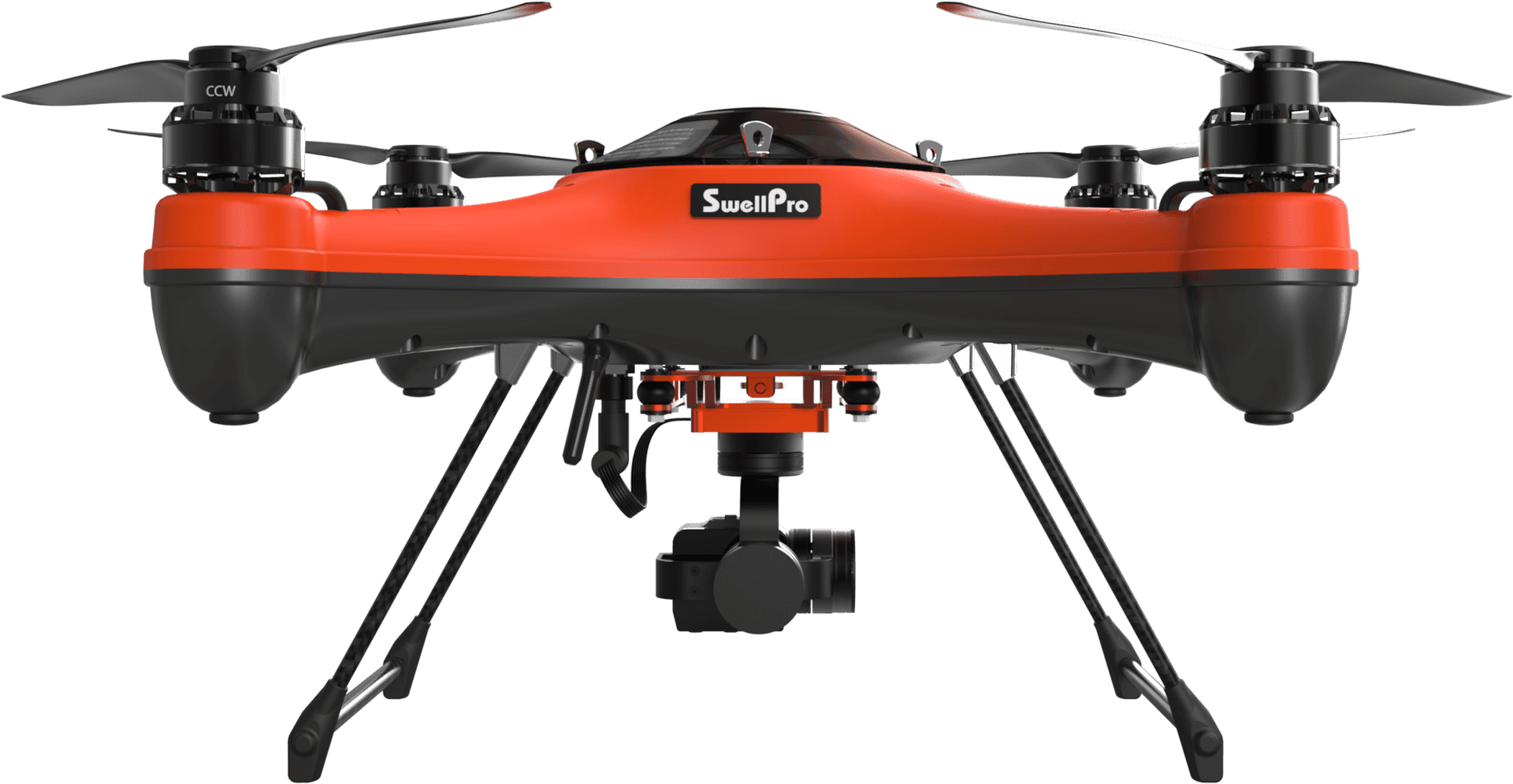 Redand Black Quadcopter Drone PNG image