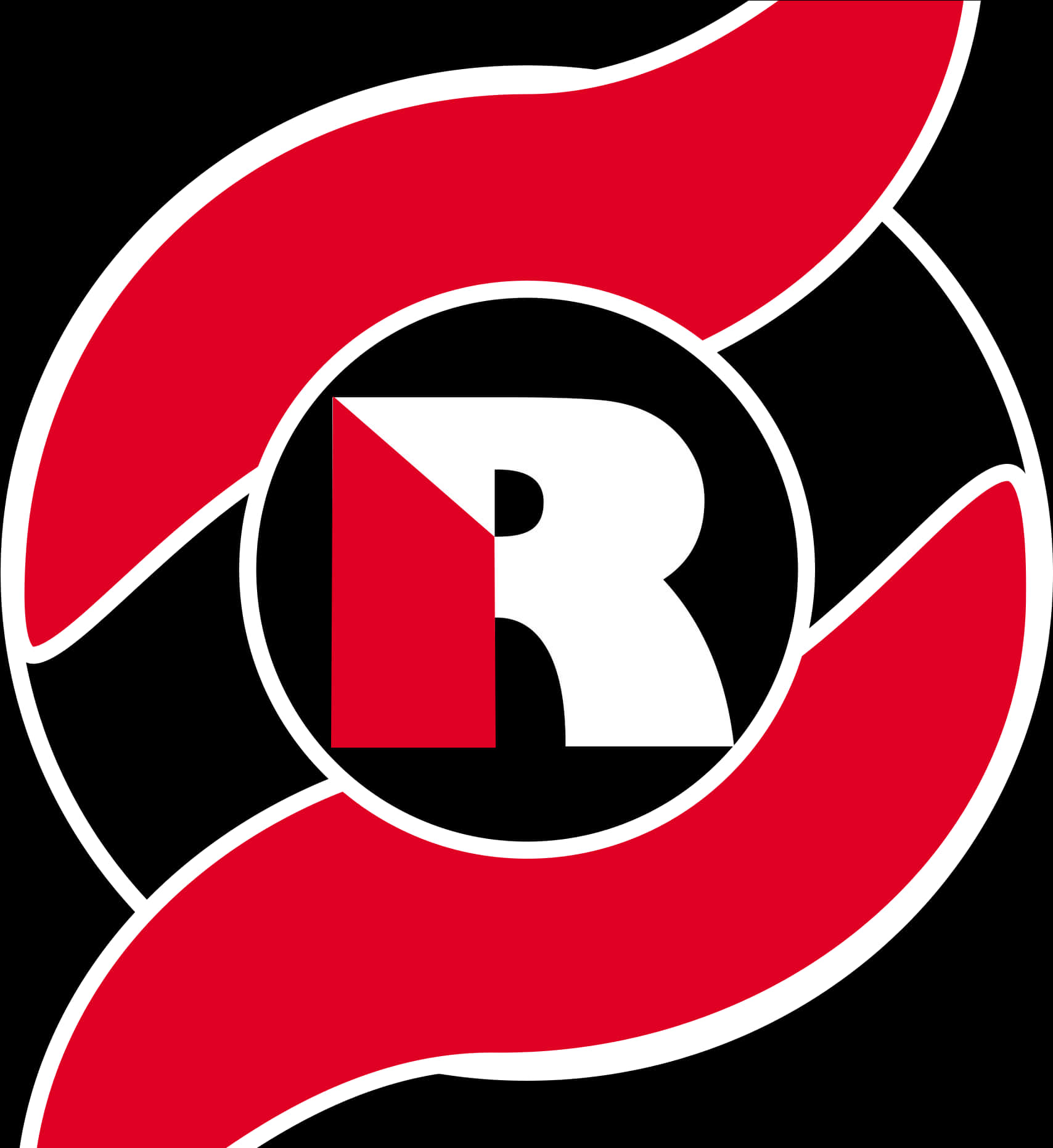 Redand Black R Symbol PNG image