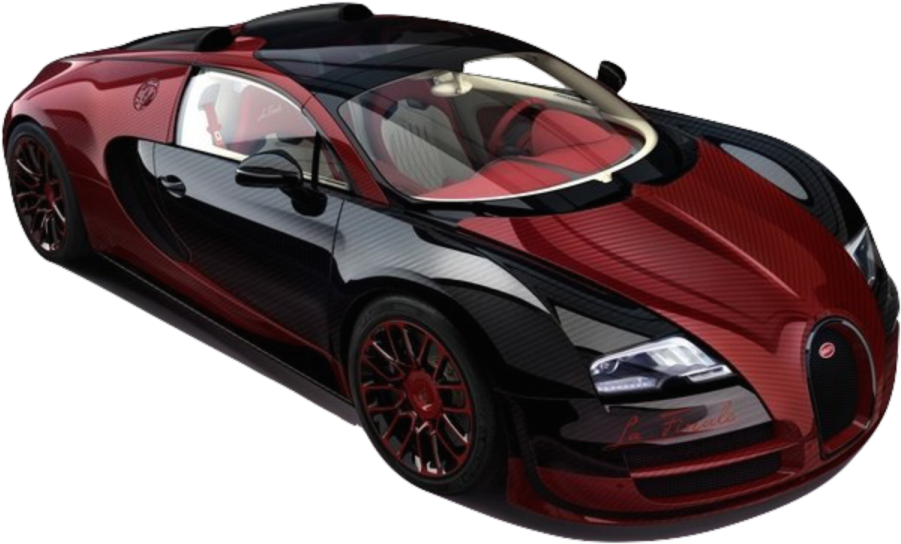 Redand Black Sports Car3 D Model PNG image