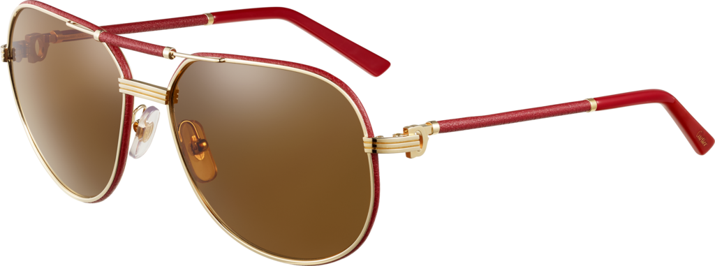 Redand Gold Aviator Sunglasses PNG image