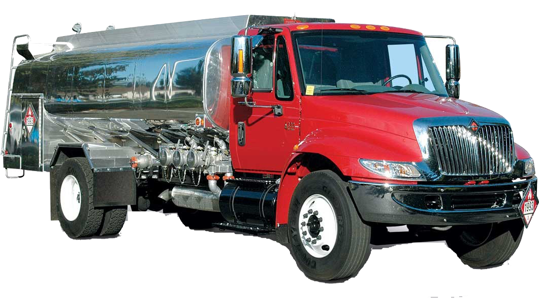 Redand Silver Tanker Truck PNG image