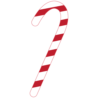 Redand White Candy Cane PNG image