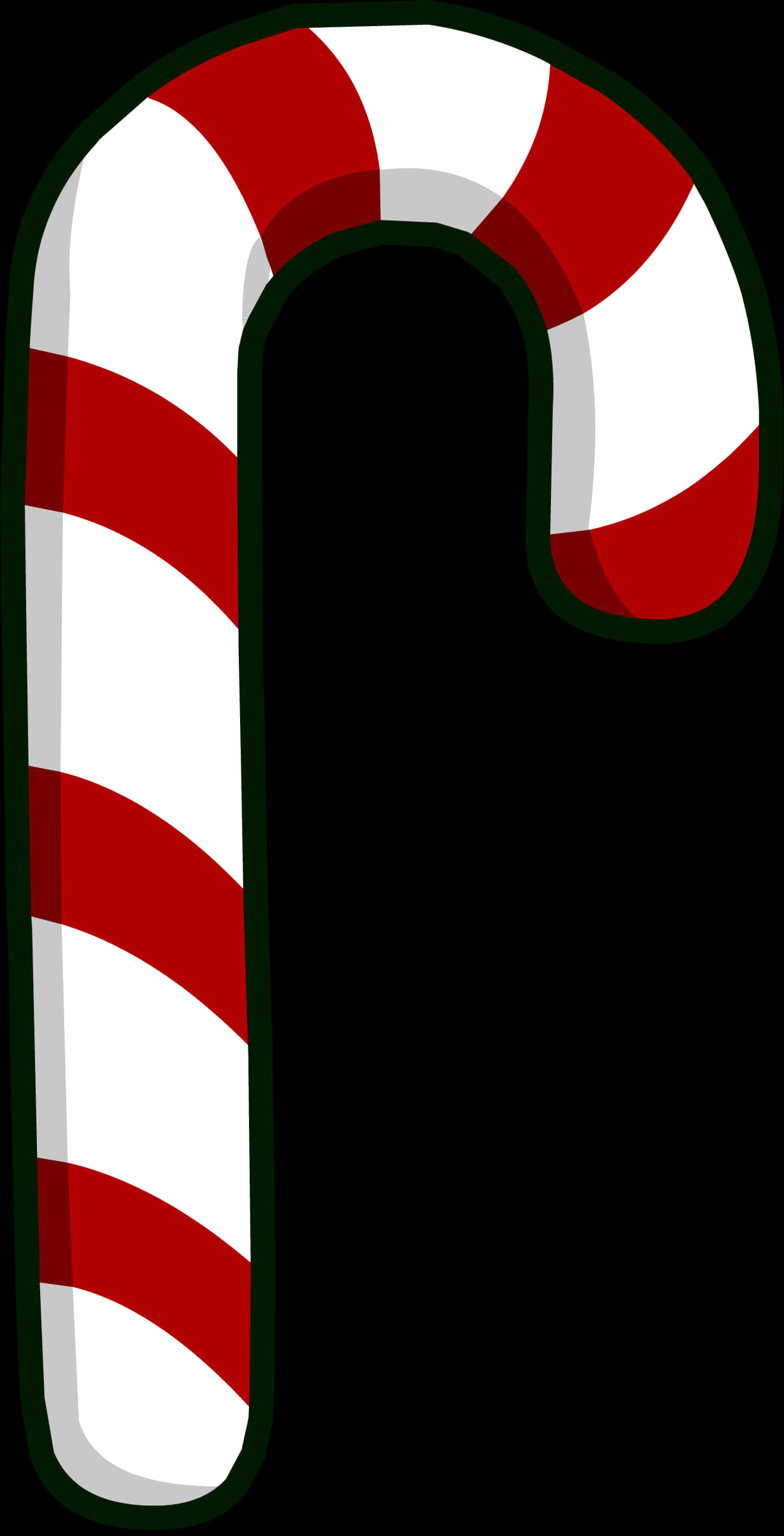 Redand White Candy Cane PNG image