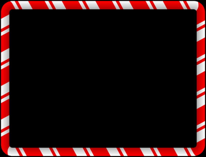 Redand White Candy Stripe Border PNG image