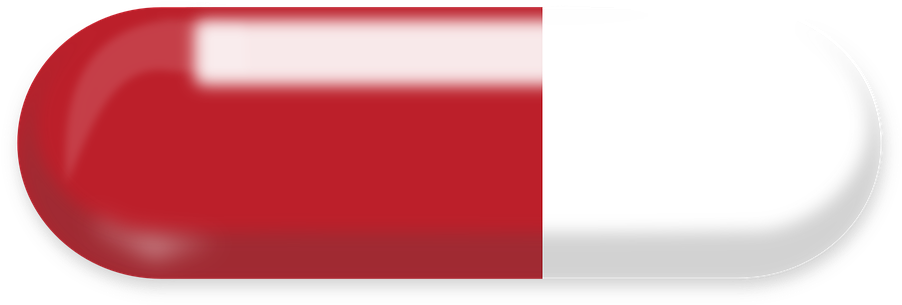 Redand White Capsule Pill PNG image