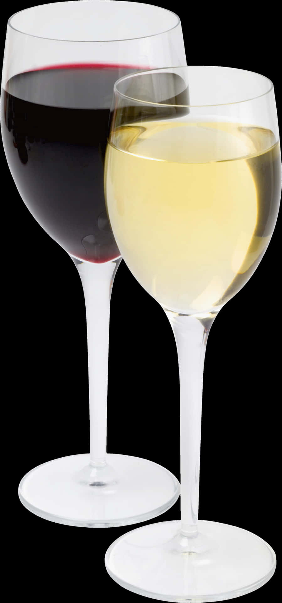 Redand White Wine Glasses PNG image