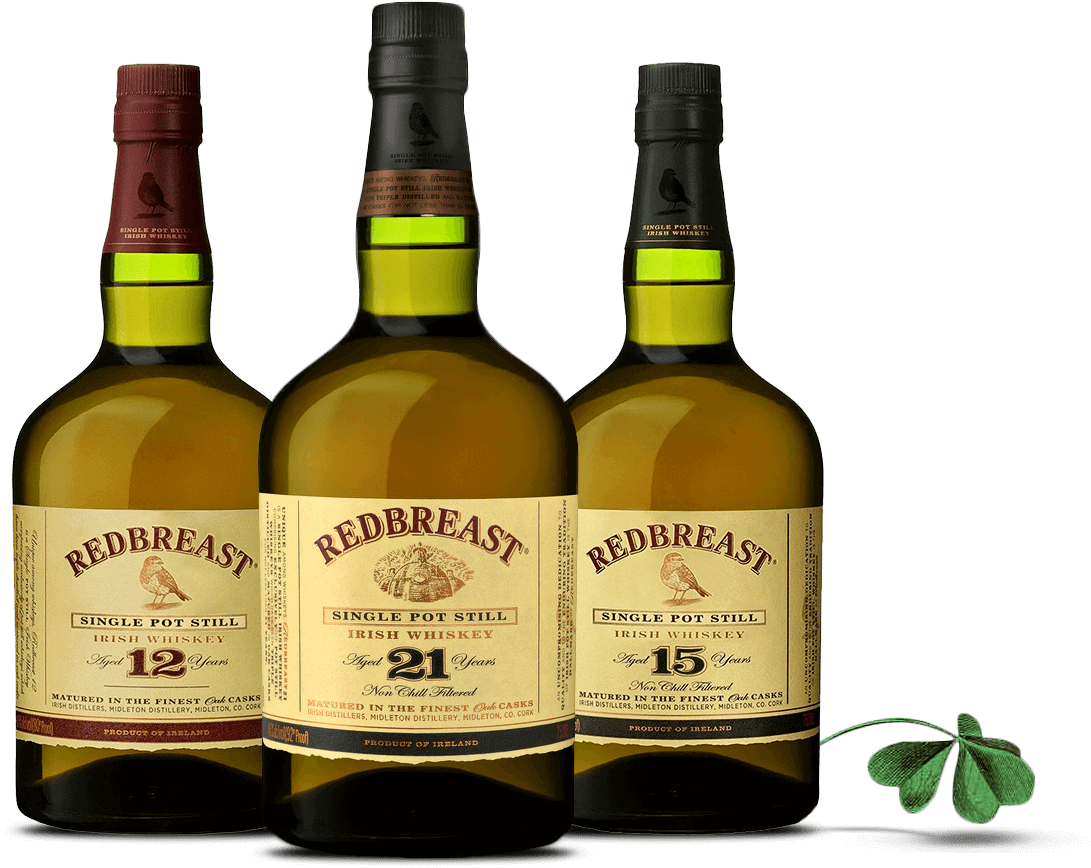 Redbreast Irish Whiskey Collection PNG image