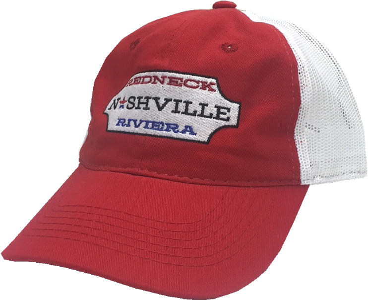 Redneck Nashville Riviera Trucker Hat PNG image