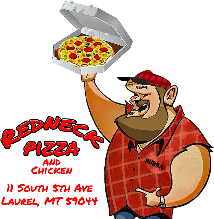 Redneck Pizza Advertisement PNG image