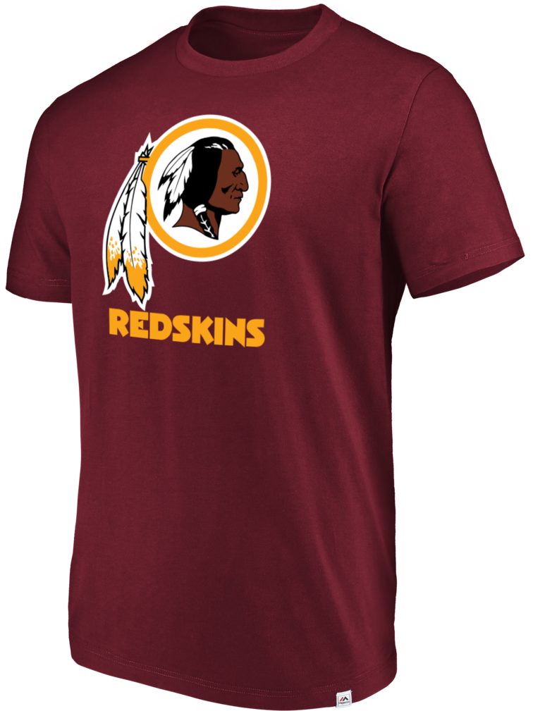 Redskins Logo Maroon T Shirt PNG image