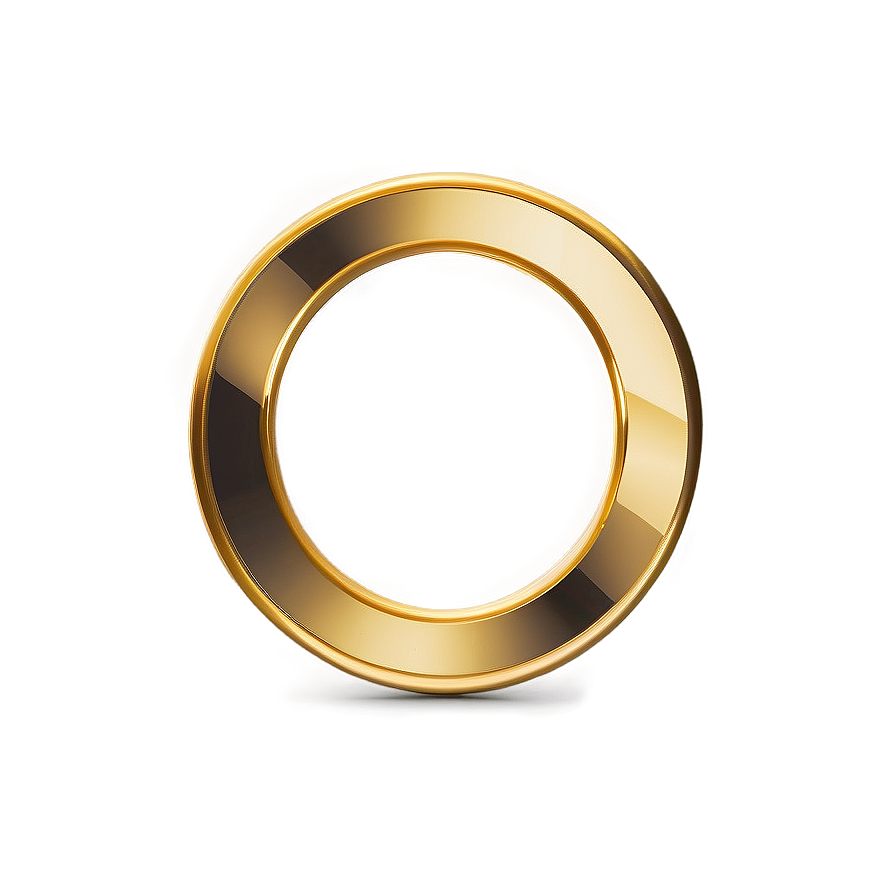 Refined Gold Circle Frame Png Egr11 PNG image