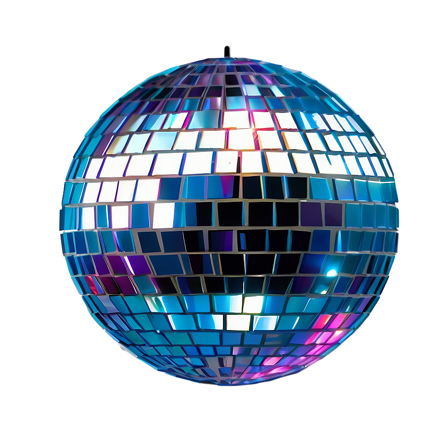 Reflective Disco Ball Party Decoration PNG image