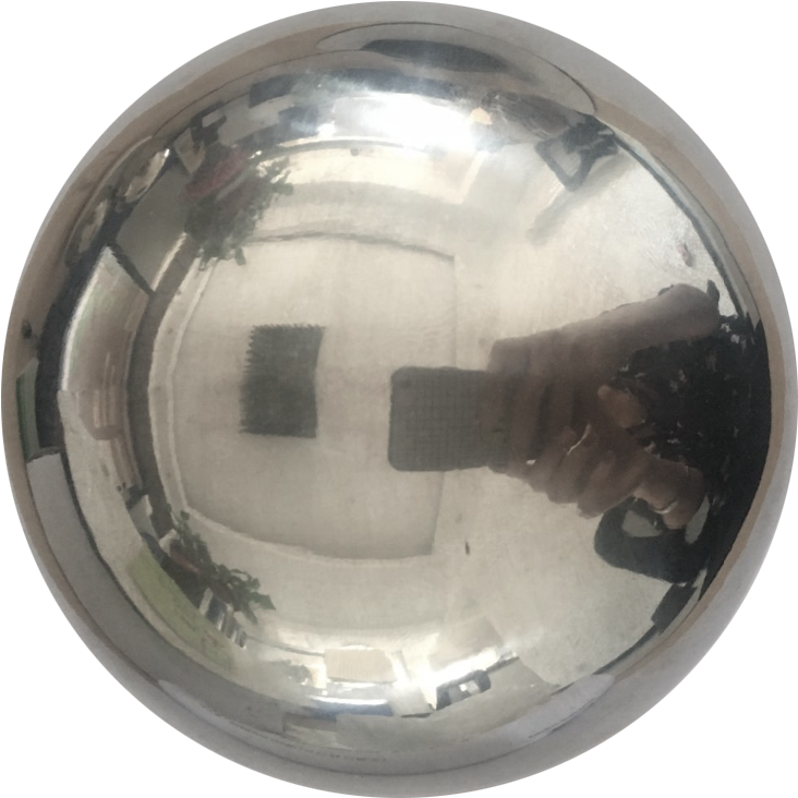 Reflective Sphere Self Portrait PNG image