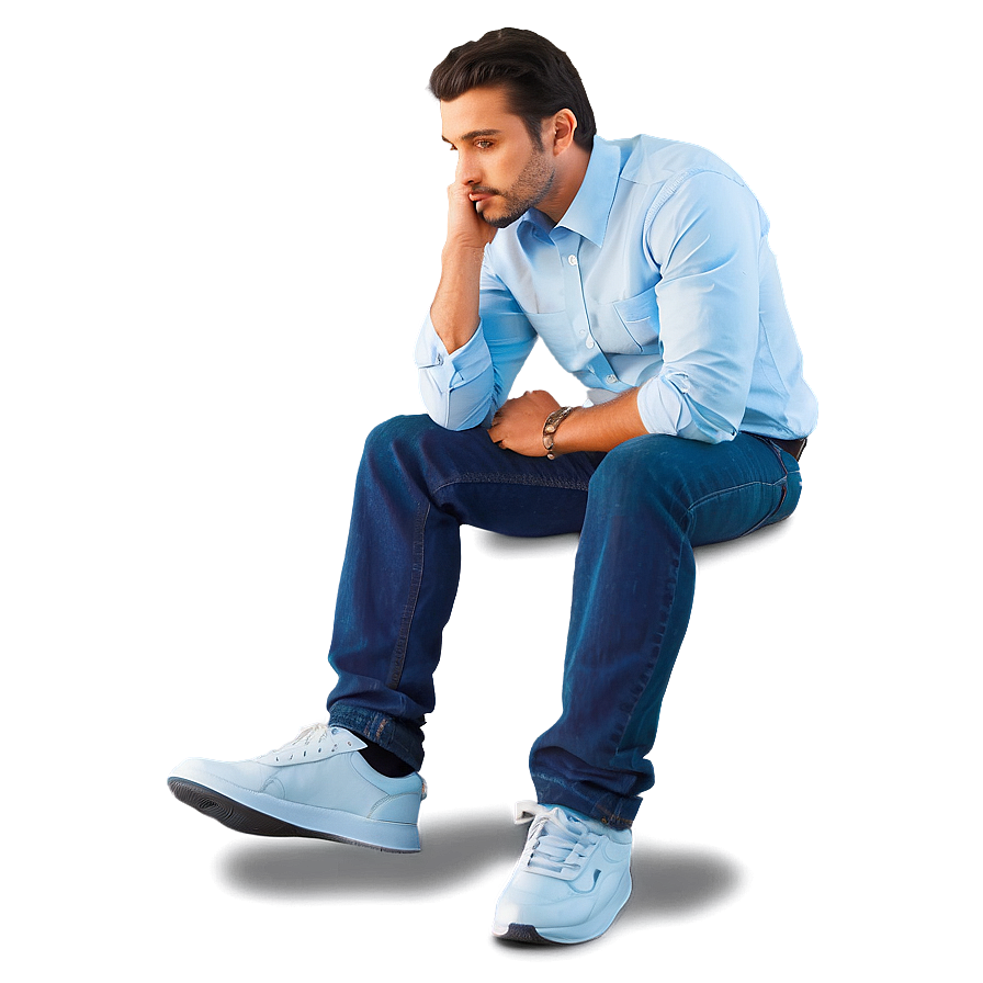 Reflective Thinker Png Urb PNG image