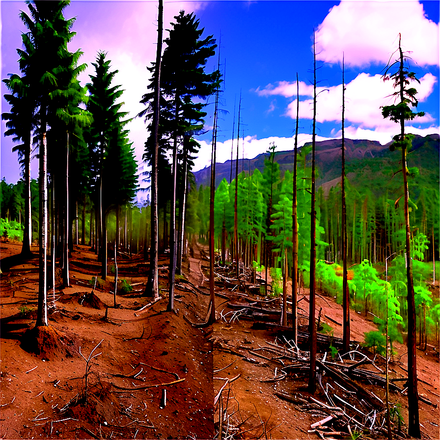 Reforestation Vs Deforestation Png 06212024 PNG image