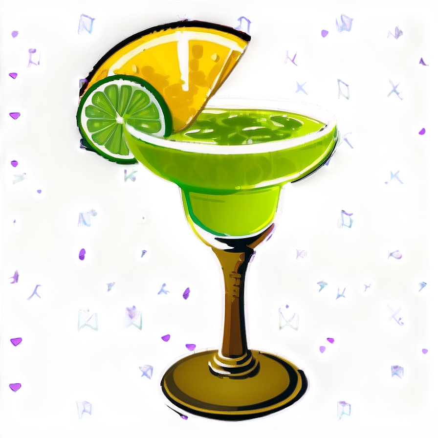 Refreshing Margarita Glass Png 70 PNG image