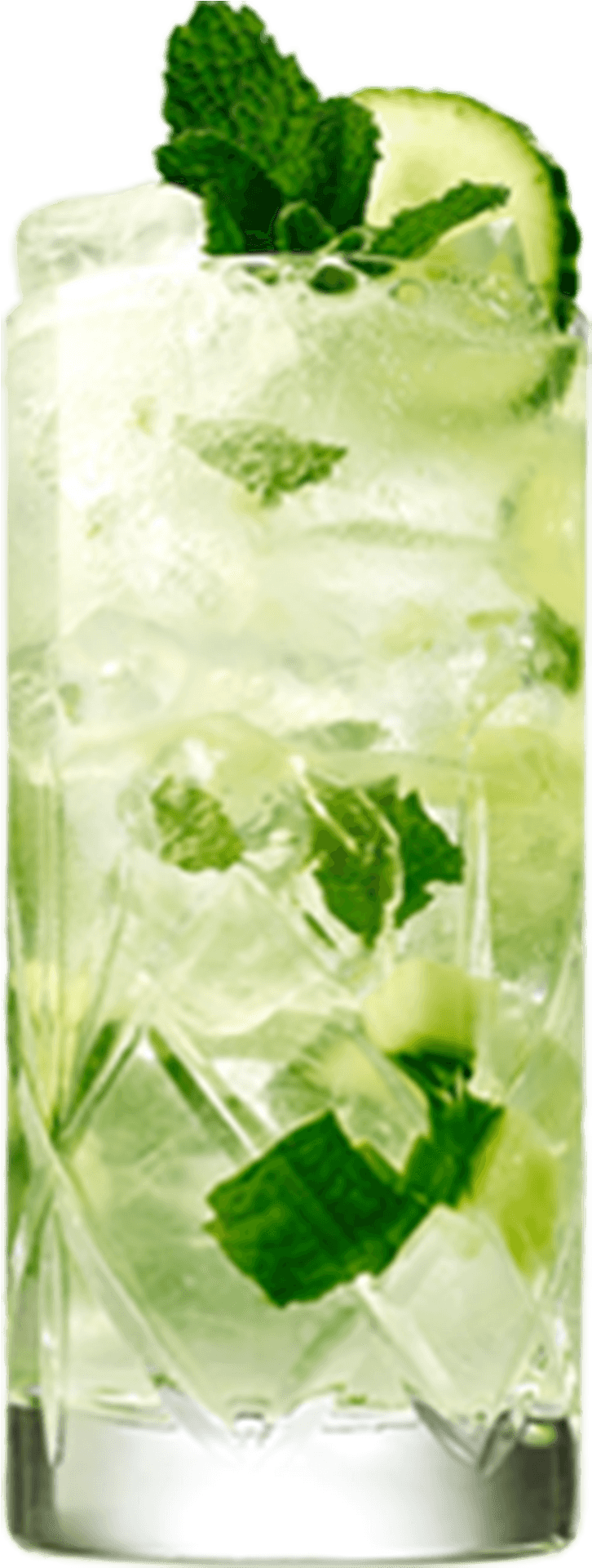 Refreshing Mojito Cocktail Glass PNG image