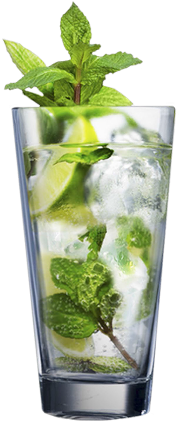 Refreshing Mojito Cocktail Glass PNG image