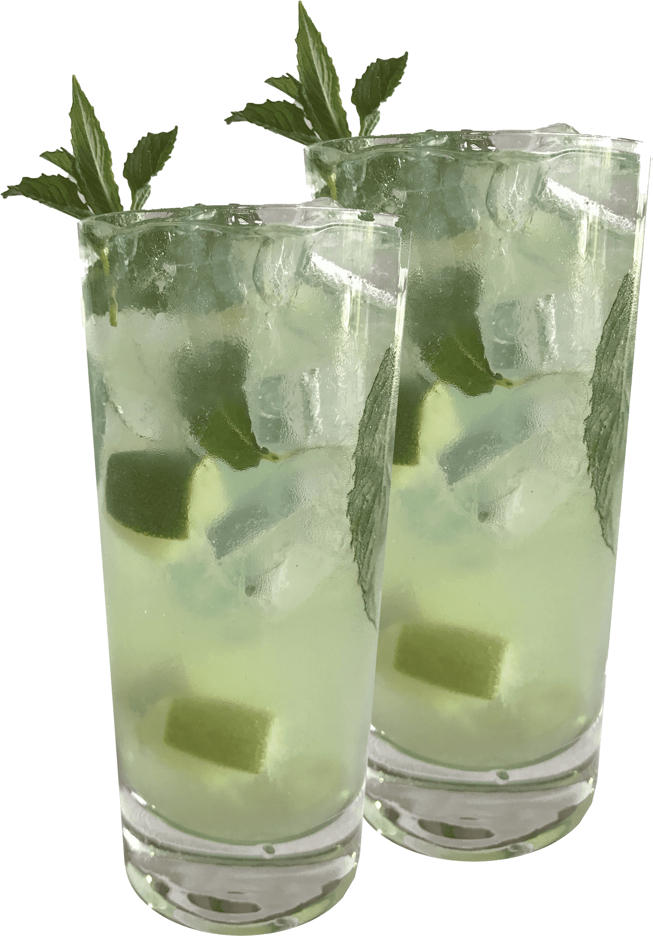 Refreshing Mojito Cocktails Transparent Background PNG image