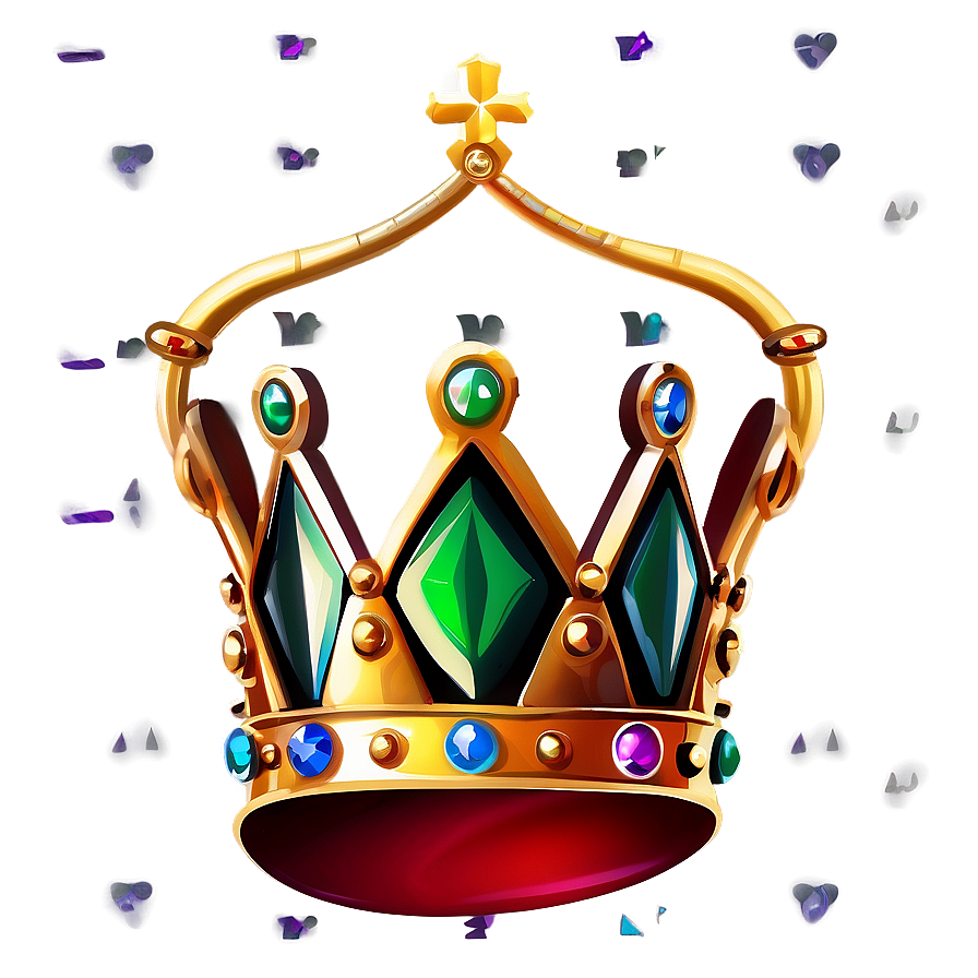 Regal Cartoon Crown Png Eqm PNG image