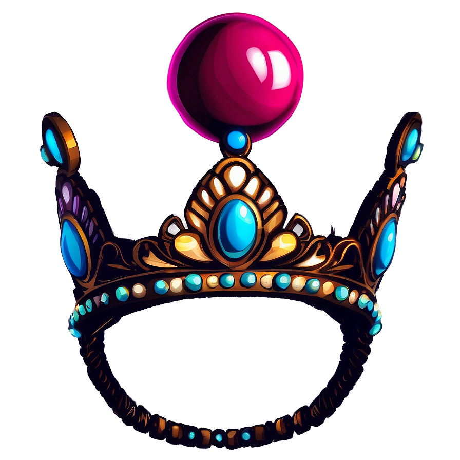 Regal Cartoon Crown Png Qev PNG image