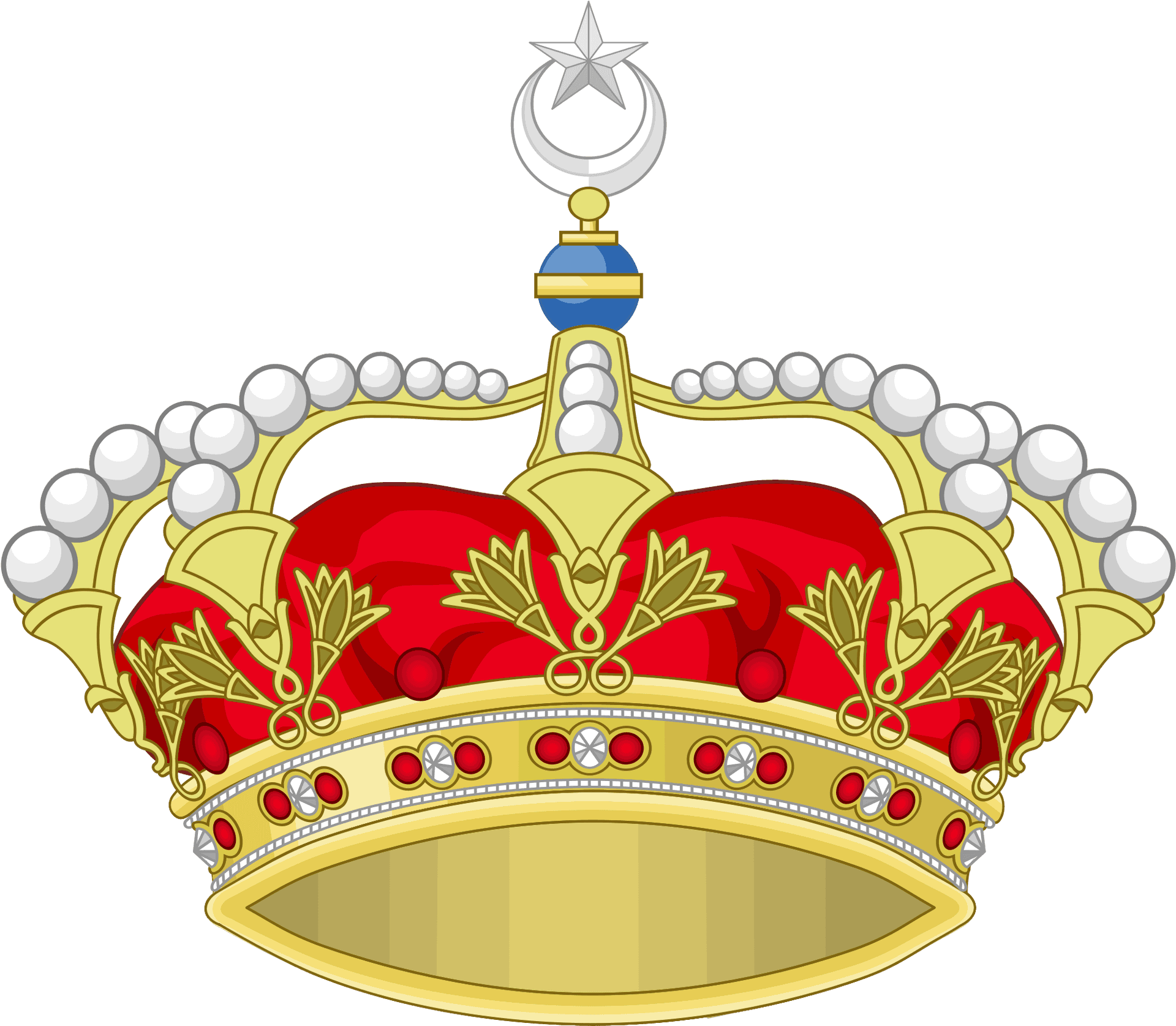 Regal Crown Illustration PNG image