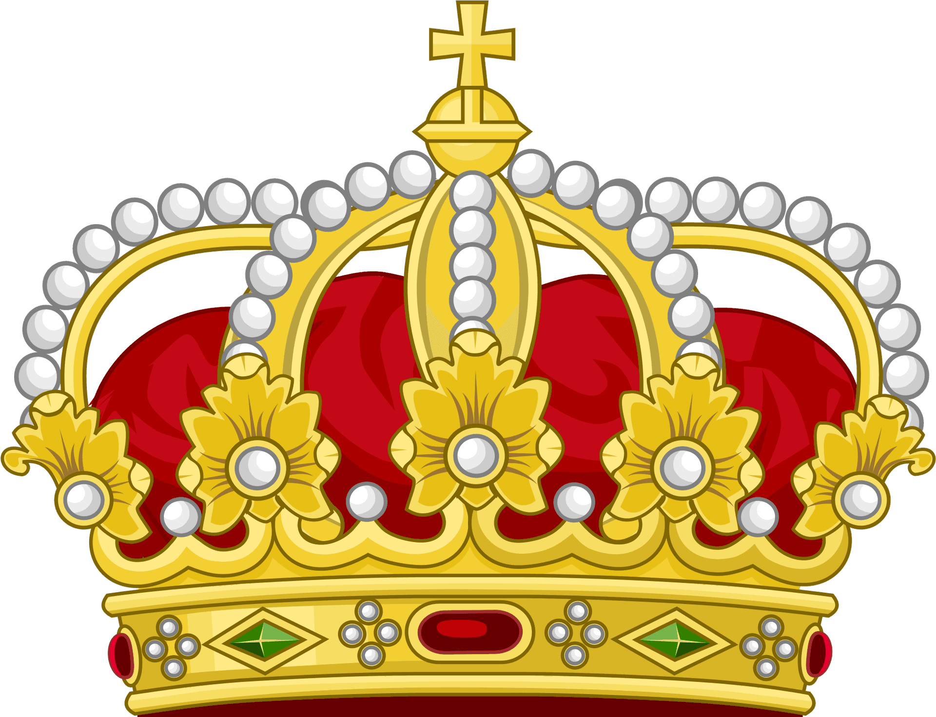 Regal Crown Illustration PNG image